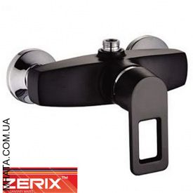 Змішувач для душкабины Zerix Z2030-6 Black Chr-003