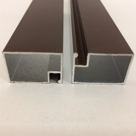 Профиль москитный DL-05 дверной 17х25 RAL8017 Шоколадно-коричневый Elite (от 120м)