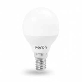 Лампа шар LED FERON LB-745 P45 230V 6W Е14 4000K