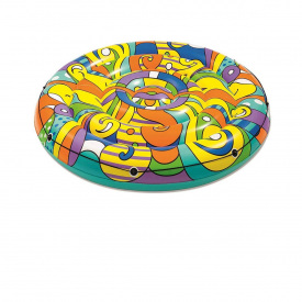 Пляжный надувной матрас Bestway 43195 «Поп Арт», 173 х 25 см (hub_asoo7l)
