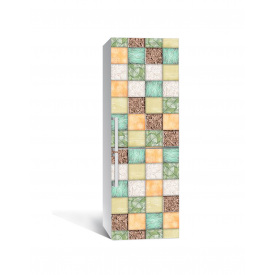 Наклейка на холодильник Zatarga «Мозаїка» 650х2000 мм вінілова 3Д наклейка декор на кухню самоклеюча