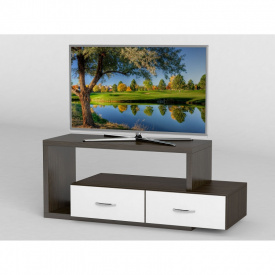 Тумба под телевизор Тиса Мебель ТВ-256 Венге Белый