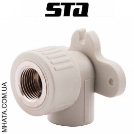 Кут монтажний із внутрішнім різьбленням STA d20*1/2"в (Сталь), Україна