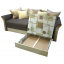 Комплект Ribeka "Стелла 2" диван и 2 кресла Бежевый (02C02) Єланець