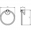 Тримач для рушників HACEKA Aspen кільцевий, у формі круга, колір хром (405306) 1122272 Запоріжжя