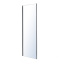 LEXO стенка боковая 80*195см для комплектации с дверью, прозрачное стекло 6мм, хром Луцк