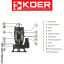 Дренажно-фекальний насос KOER WQD 20-9-0,75S STEEL корпус нерж. Н=9М Q=20кбМ P=750 Вт, 2" Киев