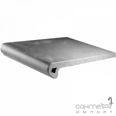 Клинкерная плитка ступень 33x33 Gres de Aragon Cotto Peldano Ref. 24-33 Gris серая