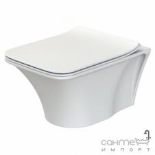 Унітаз підвісний безободковый CeraStyle Ibiza ОР0003126 з сидінням Slim Soft-Close білий матовий