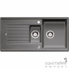Гранитная кухонная мойка с сушкой Blanco Zia 6S Silgranit 526021 антрацит