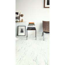 Вініловий підлогу Quick-Step Ambient Click Plus AMCP40136 Білий Каррарський Мармур