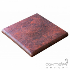 Клінкерна плитка кутова щабель 33x33 Gres de Aragon Jasper Esquina Rojo червона