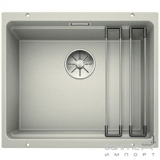 Гранитная кухонная мойка Blanco Etagon 500-U Silgranit с подставкой из нержавеющей стали 525300 бетон