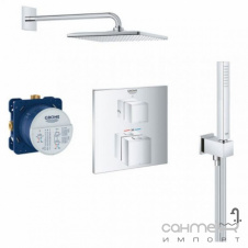 Душевая система скрытого монтажа с термостатом Grohe Grohtherm SmartControl 26405SC0 хром
