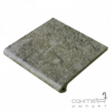 Клинкерная плитка ступень 33x33 Gres de Aragon Jasper Peldano Ref. 24-33 Gris серая