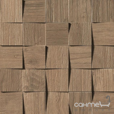 Керамогранитная мозаика 35x35 Atlas Concorde Axi Mosaico 3D Brown Chestnut