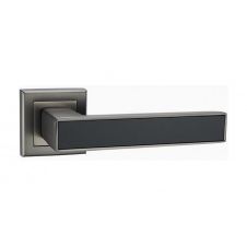 Дверная ручка LINDE Furnitura A-2015 MА/BLACK матовый антрацит/черный