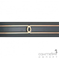 Плитка з білої глини фриз Atlas Concorde Marvel Gold Black LVGB