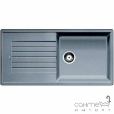 Гранитная кухонная мойка с сушкой Blanco Zia XL 6S Silgranit 517576 серый беж