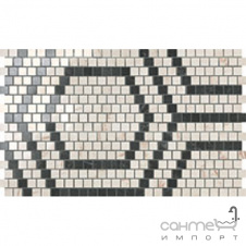 Керамический гранит мозаика Atlas Concorde Marvel PRO Marvel Mosaico Honeycomb Warm Lapp ADVB