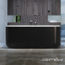 Пристенная ванна из литого камня Balteco Gamma 160 CW белая внутри/Pearl Beige RAL 1035