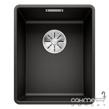 Гранітна кухонна мийка врізна Blanco Silgranit Subline 320-F 525982 чорний