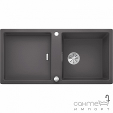 Гранитная кухонная мойка с сушкой Blanco Adon XL 6S Silgranit 525351 кофе