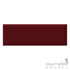 Плитка ABSOLUT KERAMIKA MONOCOLOR BURDEOS BISELADO BRILLO (10х30)