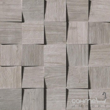 Керамогранитная мозаика 35x35 Atlas Concorde Axi Mosaico 3D Silver Fir Серая