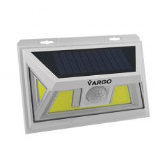 LED светильник на солнечной батарее VARGO 10W c датчиком Белый Полтава