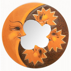 Зеркало мозаичное Arjuna Луна и Звезды d-20 cм 29673 Оранжевый (45497) Хмельницкий