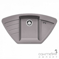 Гранитная кухонная мойка с двумя сушками Blanco Zia 9E Silgranit 515074 кофе Луцк