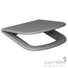 Сидіння з кришкою для унітазу Cersanit Colour Soft-Close, сіре Чернівці