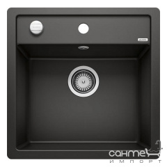 Гранитная кухонная мойка врезная Blanco Silgranit Dalago 5-F 525872 черный Тернопіль