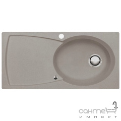 Кухонна мийка Longran Ellipse 1.0 B Sahara Beige R правобічна Мукачево