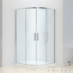 Душова кабіна Dusel A-511 100x100 профіль хром скло шиншила Херсон