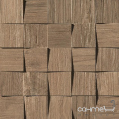 Керамогранітна мозаїка 35x35 Atlas Concorde Axi Mosaico 3D Chestnut Brown Хмільник