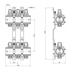 Коллектор без расходомеров ICMA №K005 1x3 Черновцы