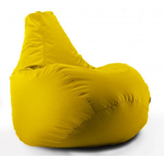 Кресло мешок груша Beans Bag Оксфорд Стронг 90 х 130 см Желтый (hub_p9cv0e) Тернопіль