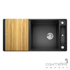 Гранитная кухонная мойка Blanco Silgranit Axia XL 6 S-F 525860 черный Ізмаїл