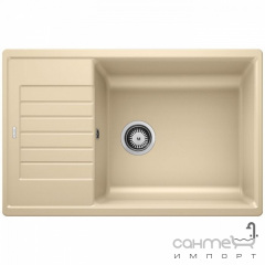 Гранитная кухонная мойка с сушкой Blanco Zia XL 6S Compact Silgranit 523277 белый Харків