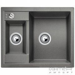 Гранитная кухонная мойка на полторы чаши Blanco Metra 6 Silgranit 516165 антрацит Херсон
