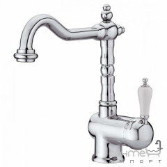 Змішувач для умивальника з донним клапаном GRB Classique 1866 RETRO 913 799 Зістарена Латунь Фастів