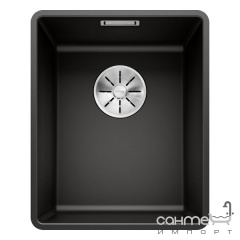 Гранітна кухонна мийка врізна Blanco Silgranit Subline 320-F 525982 чорний Херсон