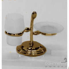 Мыльница и стакан на подставке Pacini & Saccardi Oggetti Appoggio 30165/B бронза Запорожье