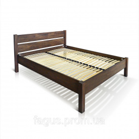 Кровать РЕЛИНГ бук коричневый Масловоск 140х200