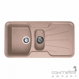 Кухонная мойка оборотная Longran Korona 1.5 G Sahara Beige