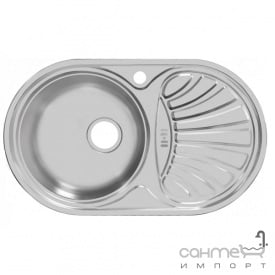 Кухонная мойка Ukinox Favorit 747.447 GW 6K L матовая оборотная