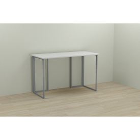 Компьютерный стол Ferrum-decor Ханна 75x140x70 серый ДСП Белое 16мм