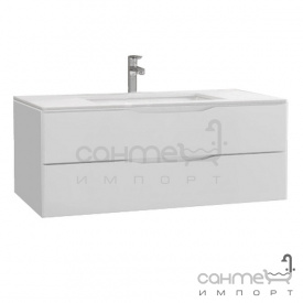 Тумба підвісна для ванної кімнати 1600 без раковини Marsan Martin біла